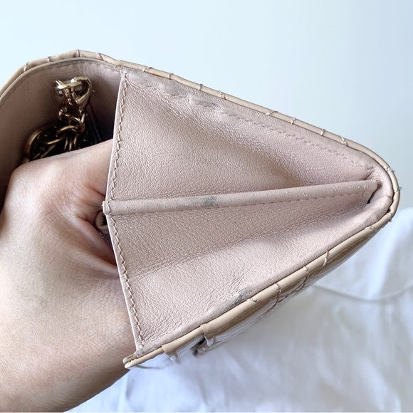 Christian Dior Patent Cannage Lady Dior Chain Wallet w/ Box - Picture 11 of 16